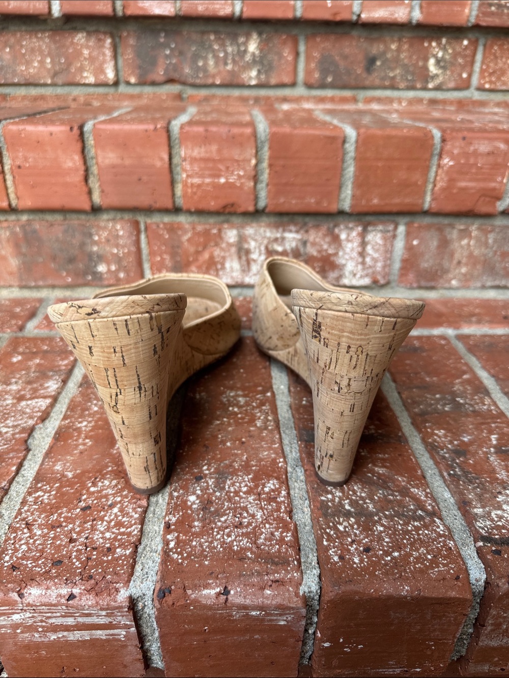Veronica Beard Dali Natural Cork Platform Wedge Mules Sandals Women Size 12 - Picture 4 of 7